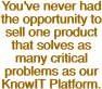 You've never had the opportunity